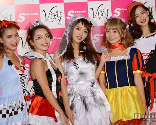 近藤千尋、鈴木あやら“最新ハロウィンコス”で集結 キュート&SEXY衣装に女子熱狂