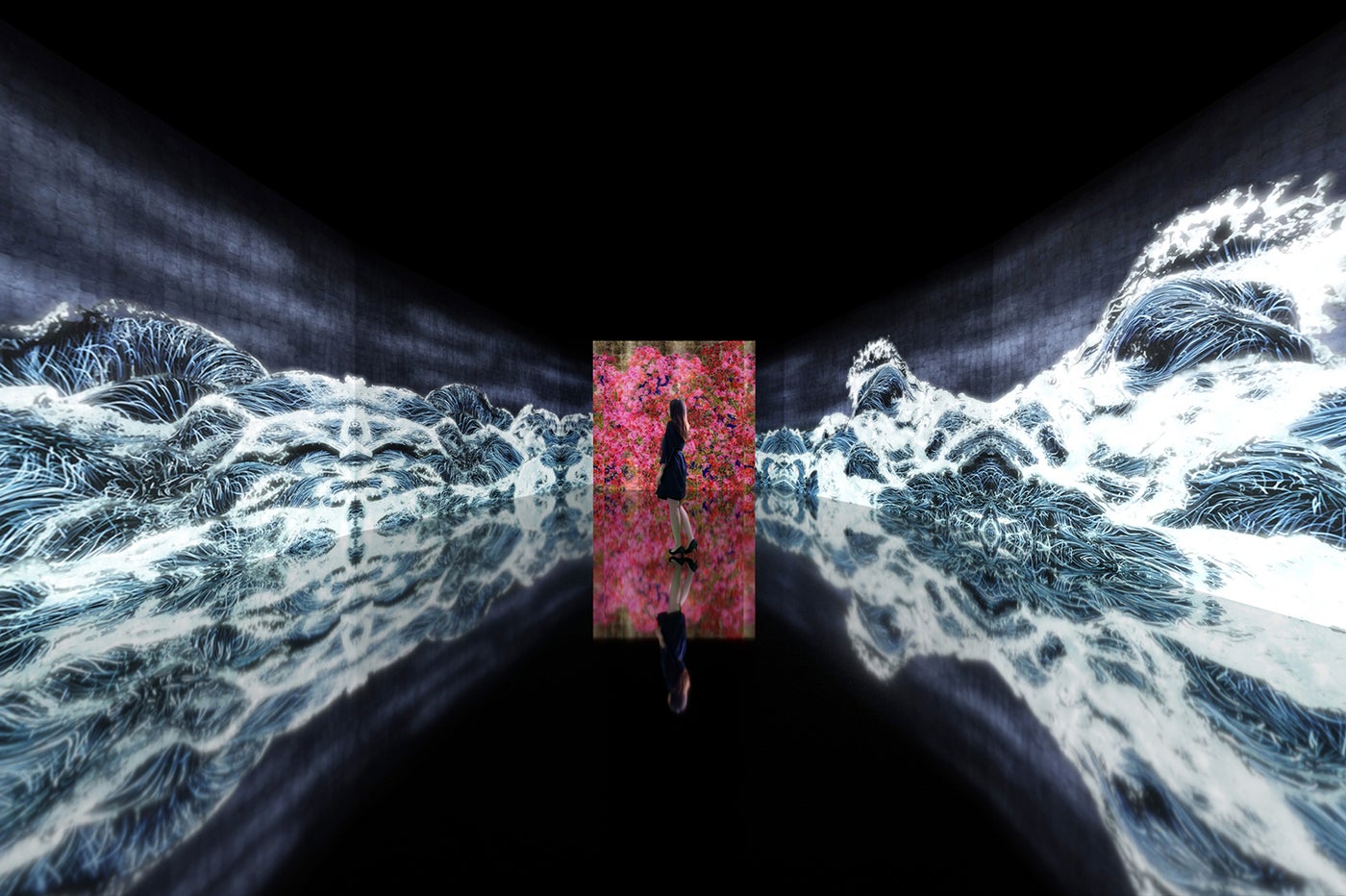「チームラボ 永遠の海に浮かぶ無常の花」金沢21世紀美術館でチームラボ個展／画像提供：チームラボ