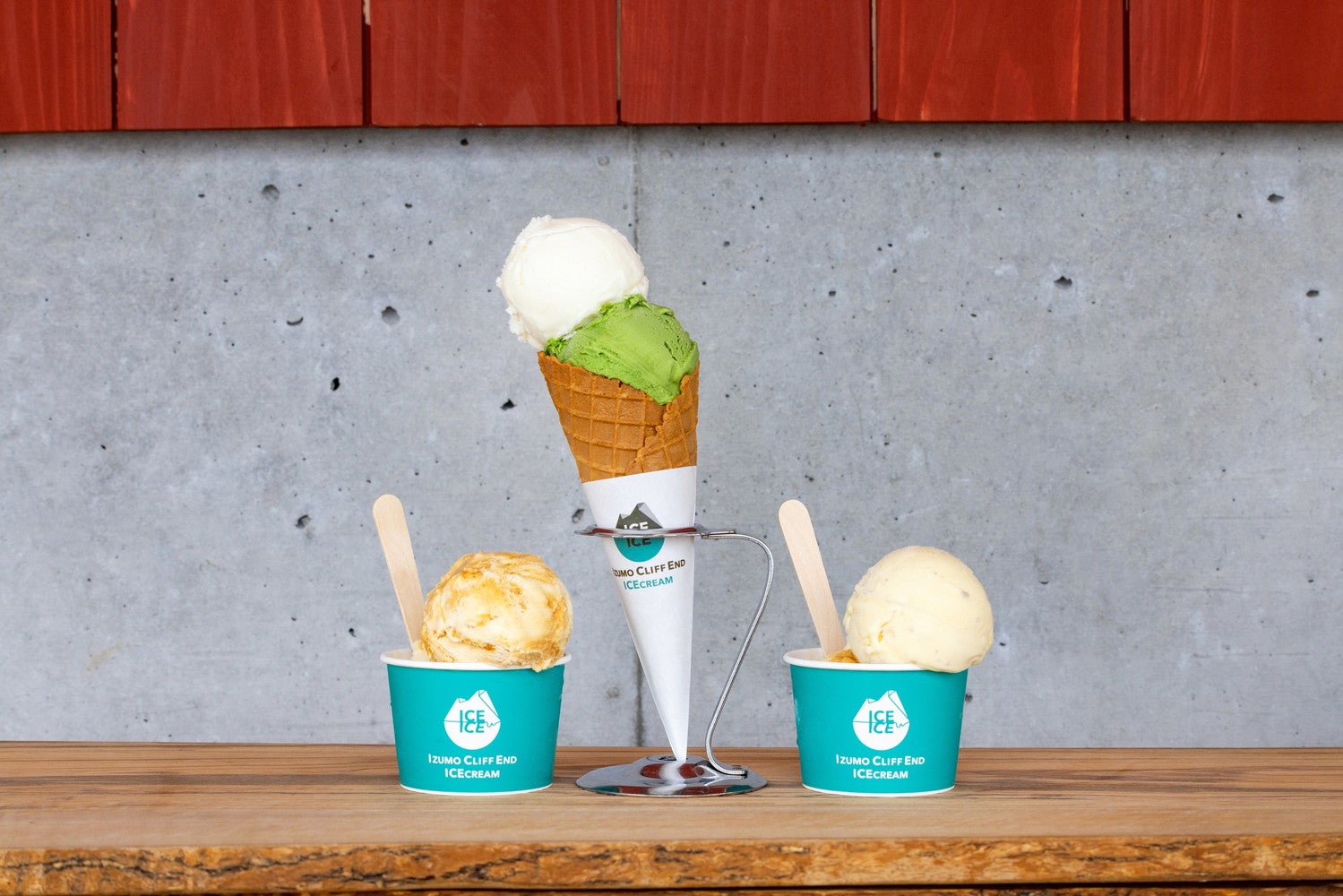 木次パスチャライズミルク380円～、ド出雲桃翠園の抹茶430円～、ド多岐の藻塩キャラメル480円～／提供画像