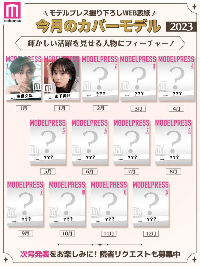 2023年モデルプレス「今月のカバーモデル」