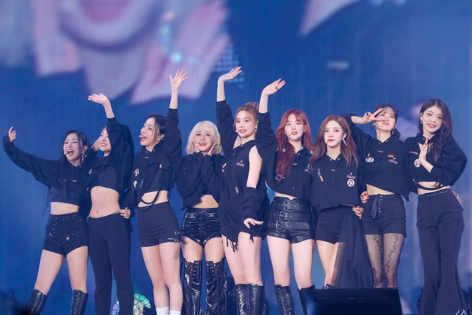 Kep1er（左から）イェソ、マシロ、ヨンウン、ヒカル、ヒュニンバヒエ、チェヒョン、ダヨン、ユジン、シャオティン（C）上山陽介／木村泰之