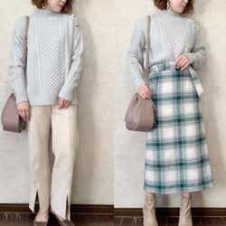 コレが1990円!?優秀すぎるGU「ボタン付きニット」で大人可愛い秋冬コーデ