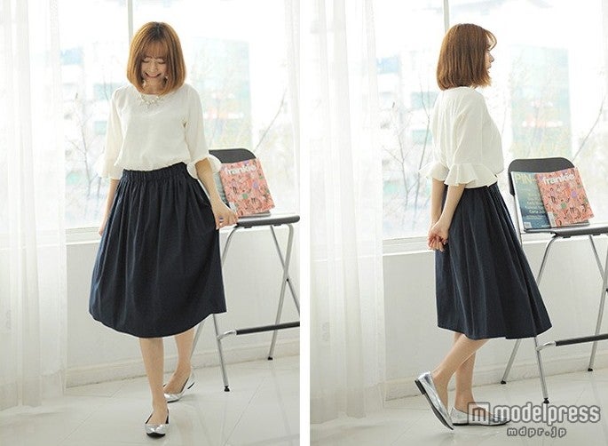 エナメルポインテッドトゥフラットパンプス「NETSTAR」3,600円（税込）