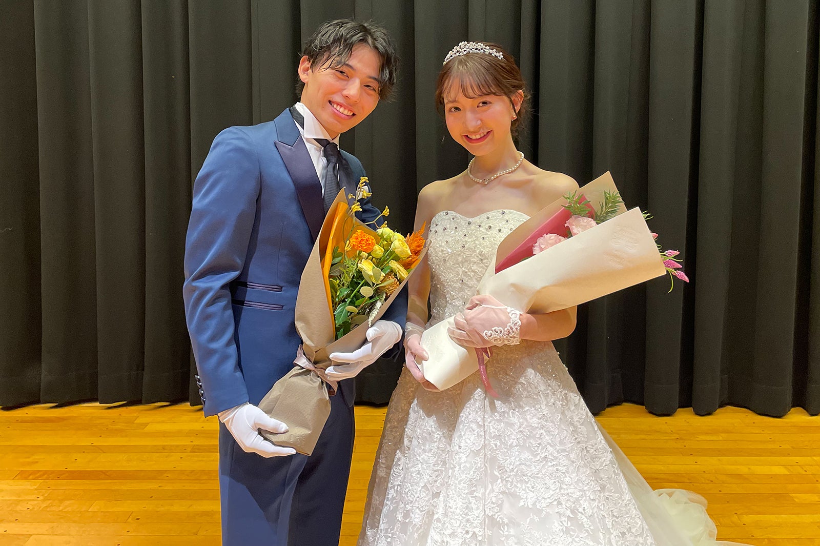 「ミス・ミスター立教コンテスト2022」準グランプリ青戸直之さん＆宮下ありかさん（提供画像）