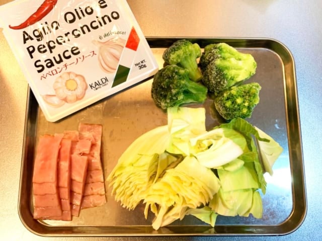 ペペロンチーノ材料