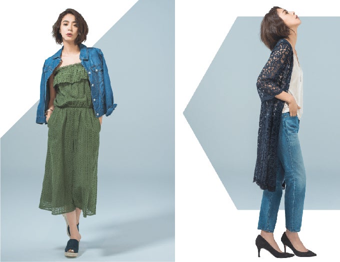 レース×デニムの相性抜群！大人ガーリーで“モテスタイル”に