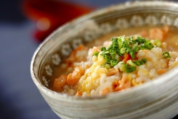 塩鮭と梅の雑炊