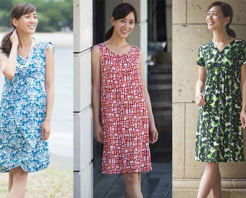 爽やかさを味方に!「夏色プリントワンピ」を大人っぽく