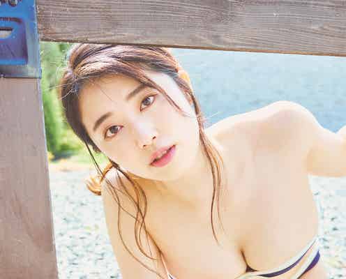 「制コレ」杉本愛莉鈴、グラビア本格始動で豊満バスト魅せる