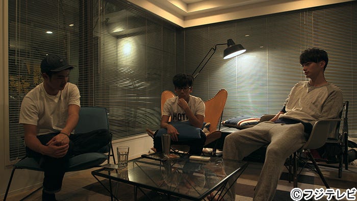 慎、雄基、達也『TERRACE HOUSE BOYS & GIRLS IN THE CITY』10th WEEK(C)フジテレビ/イースト・エンタテインメント