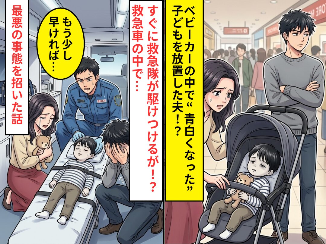 ベビーカーの中で“青白くなった”子どもを放置した夫！？⇒救急隊員「もう少し早ければ…」最悪の事態を招いた話
