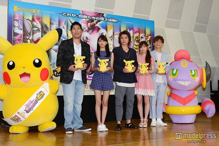 (左から)篠原信一、山本美月、藤原竜也、中川翔子、山寺宏一