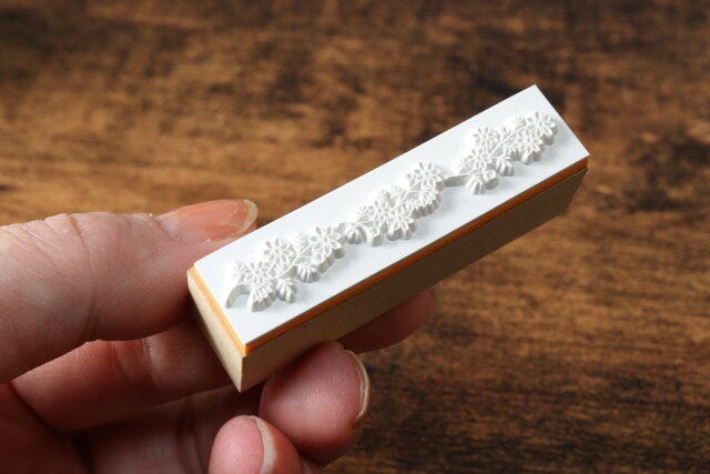 すたんぷの世界(6cm×1.5cm、ボタニカル) デザイン すたんぷの世界(6cm×1.5cm、ボタニカル) デザイン