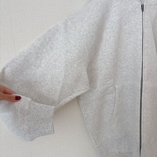 GUヘビーウェイトスウェットフルジップパーカのアームホール部分