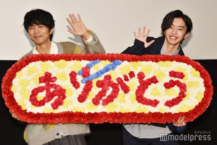 最後の舞台挨拶となった井ノ原快彦&道枝駿佑(C)モデルプレス