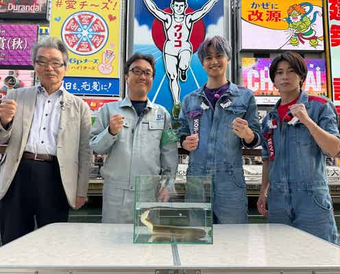 Aぇ! group、番組ロケで歴史的快挙再び「まさかグリコの看板前からニホンウナギが確認出来るとは」