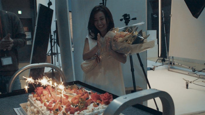 大島優子/新CMメイキングより (提供画像)