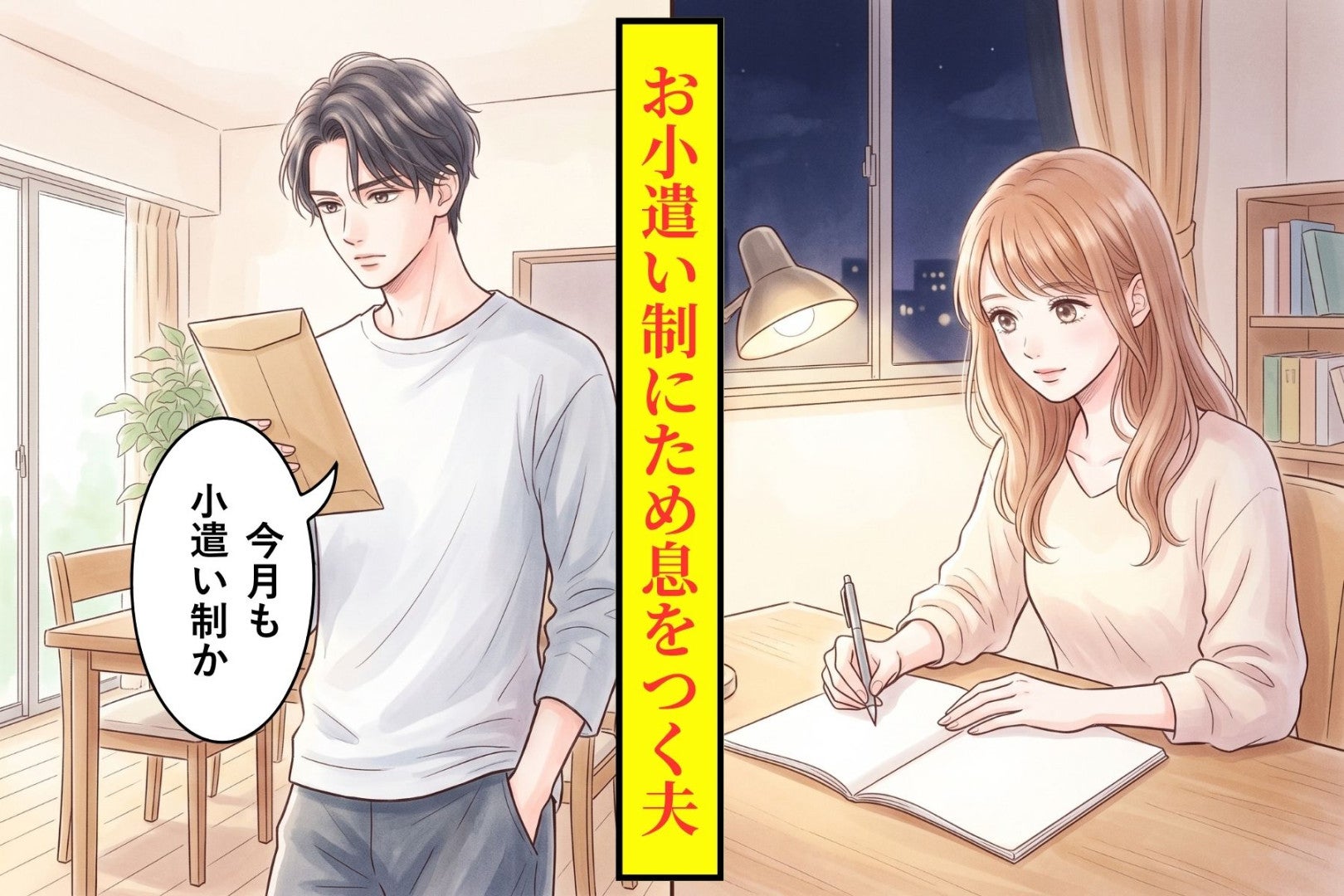 「今月も小遣い制か」とため息をつく夫。通帳を全部開いて見せた夜、先に謝ったのは彼でした