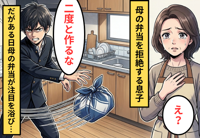 「二度と作るな」母の弁当を拒絶する息子！だがある日”弁当”が学校で注目を集めたワケ