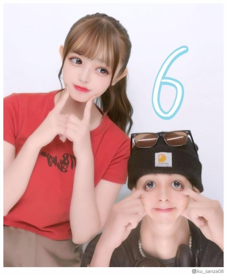 黒江心温、久保田燦／久保田燦公式Instagramより