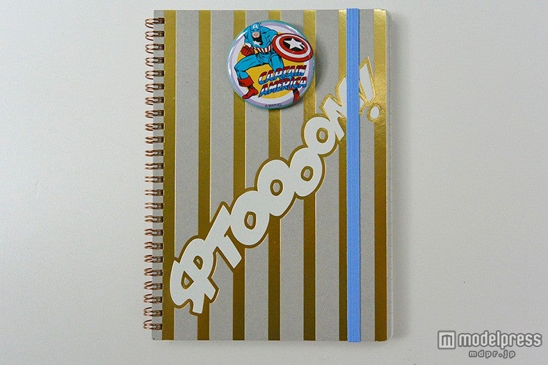 マーベル・キャプテンアメリカ／リングノート（税抜き￥2000）（C）Marvel2015