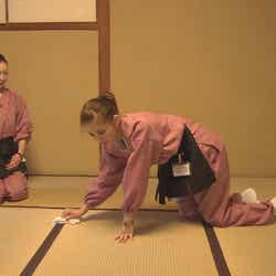 「仕事ハッケン伝」(NHK総合)に出演する押切もえ