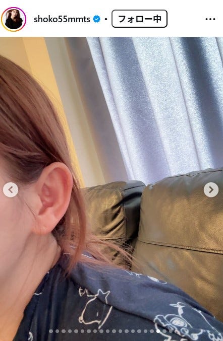 中川翔子の耳/中川翔子Instagramより