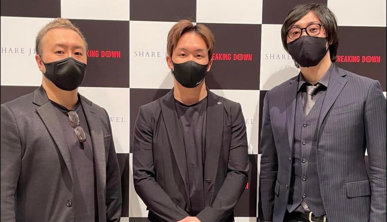 「BreakingDown」YUGO氏、朝倉未来氏、溝口勇児氏（溝口勇児氏SNSより）