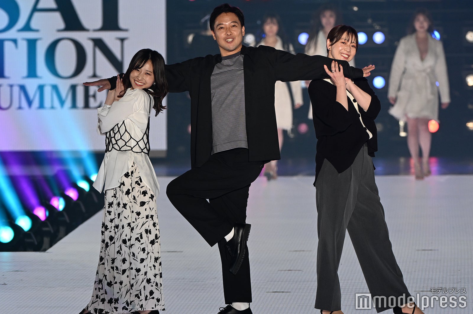 佐藤佳奈アナ、立田恭三アナ、虎谷温子アナ（C）モデルプレス