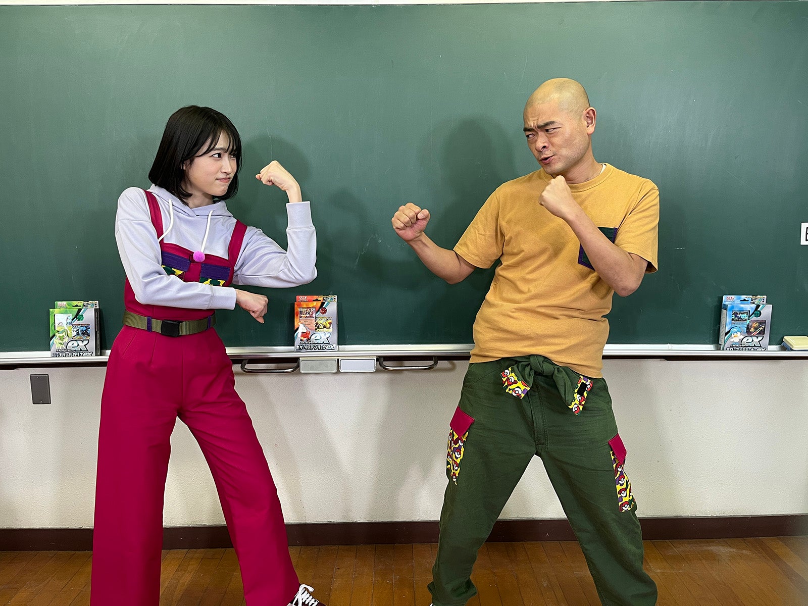 高橋ひかる、あばれる君（C）Nintendo・Creatures・GAME FREAK・TV Tokyo・ShoPro・JR Kikaku （C）Pokemon