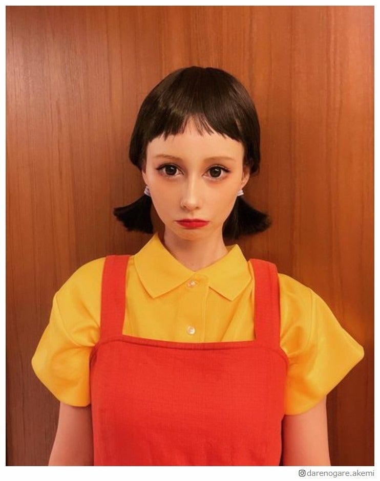 ダレノガレ明美「イカゲーム」“あの少女”に変身 一足早いハロウィン満喫