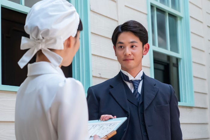 見上愛、小林虎之介「風、薫る」第67話(C)NHK