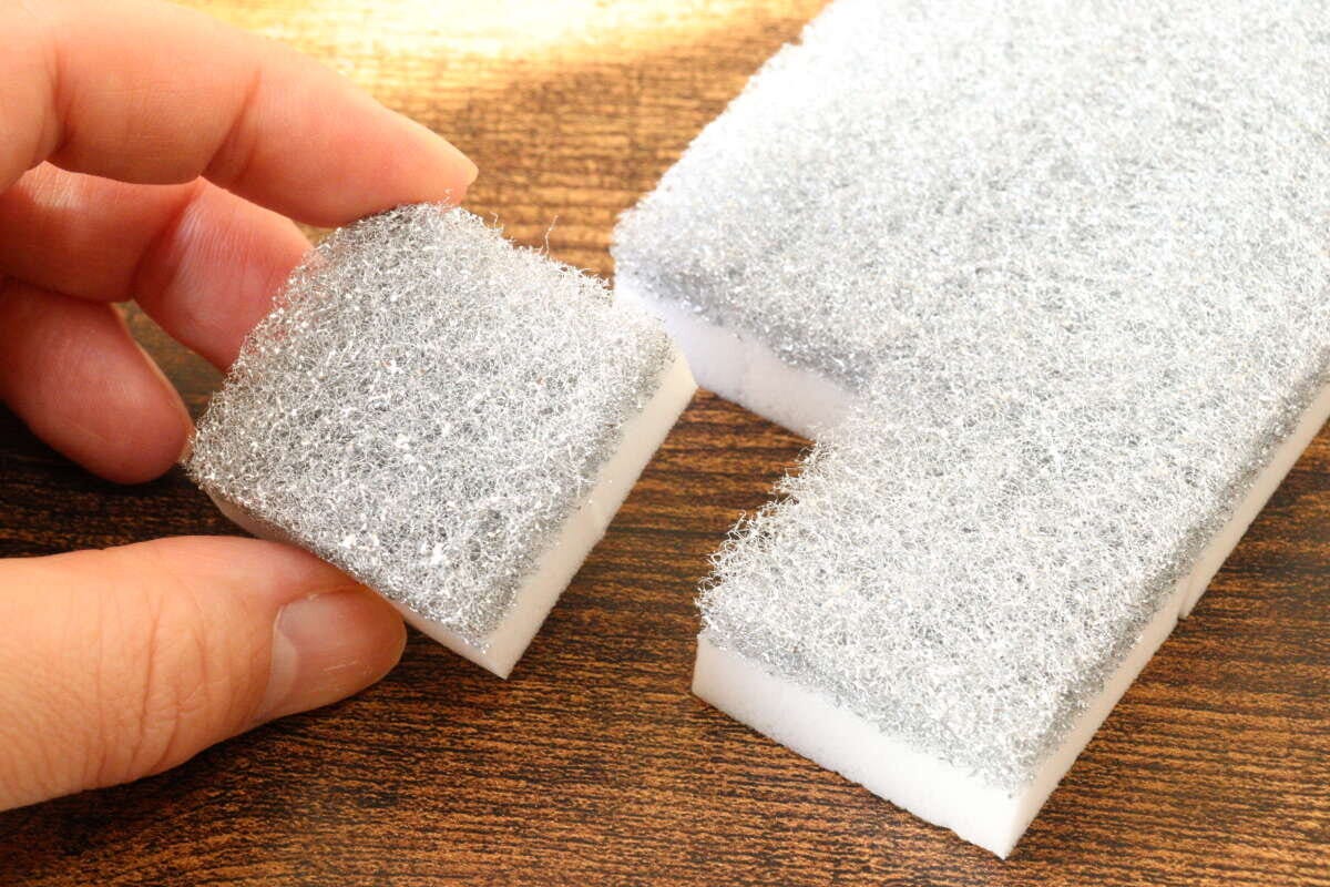 ダイソー シンクお掃除シート+メラミン(落ち落ちV) ダイソーの8カットになったシンクお掃除シート+メラミン(落ち落ちV)