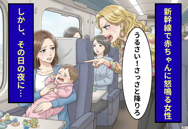 新幹線で【生後10ヶ月】の赤ちゃんにキレる女性！その夜「えっ」キレたことに後悔したワケ