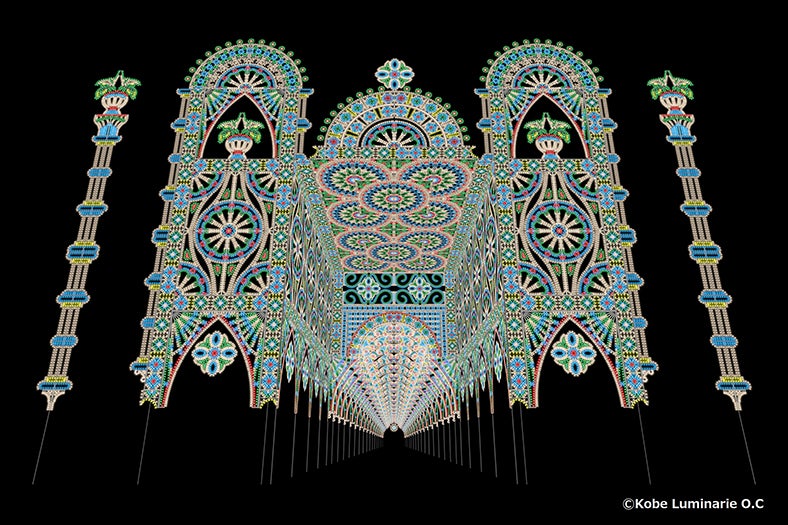 “1000万ドルの夜景”の街がさらに輝く「神戸ルミナリエ」開催