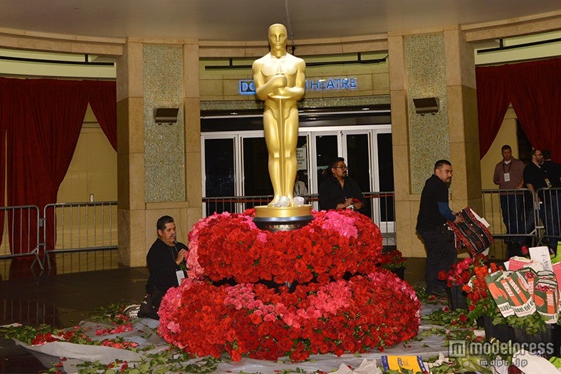 第87回アカデミー賞、レッドカーペット会場準備の様子（米・ドルビー・シアター／画像：モデルプレス）