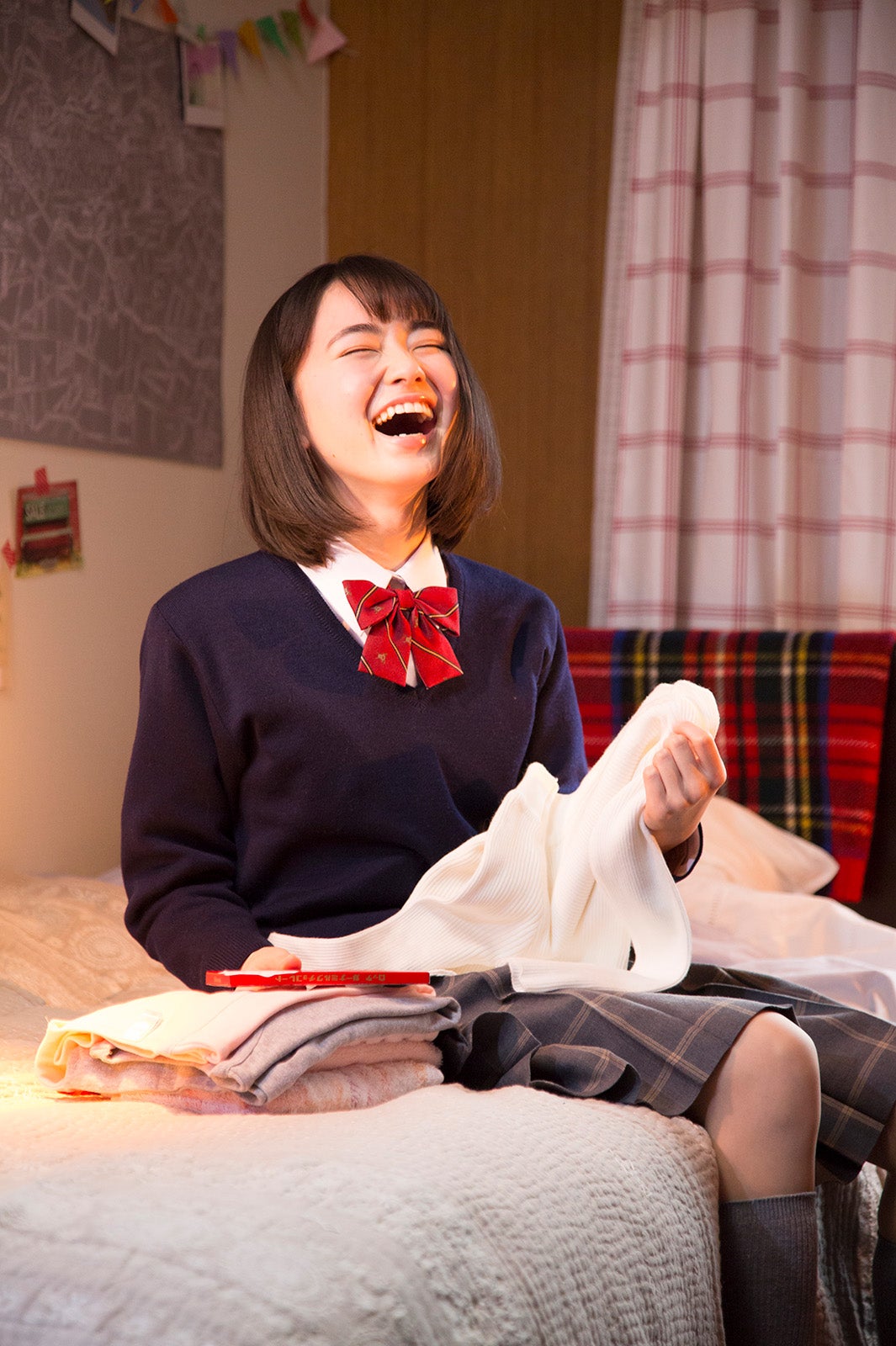 山田杏奈／新CMメイキングカット（提供画像）