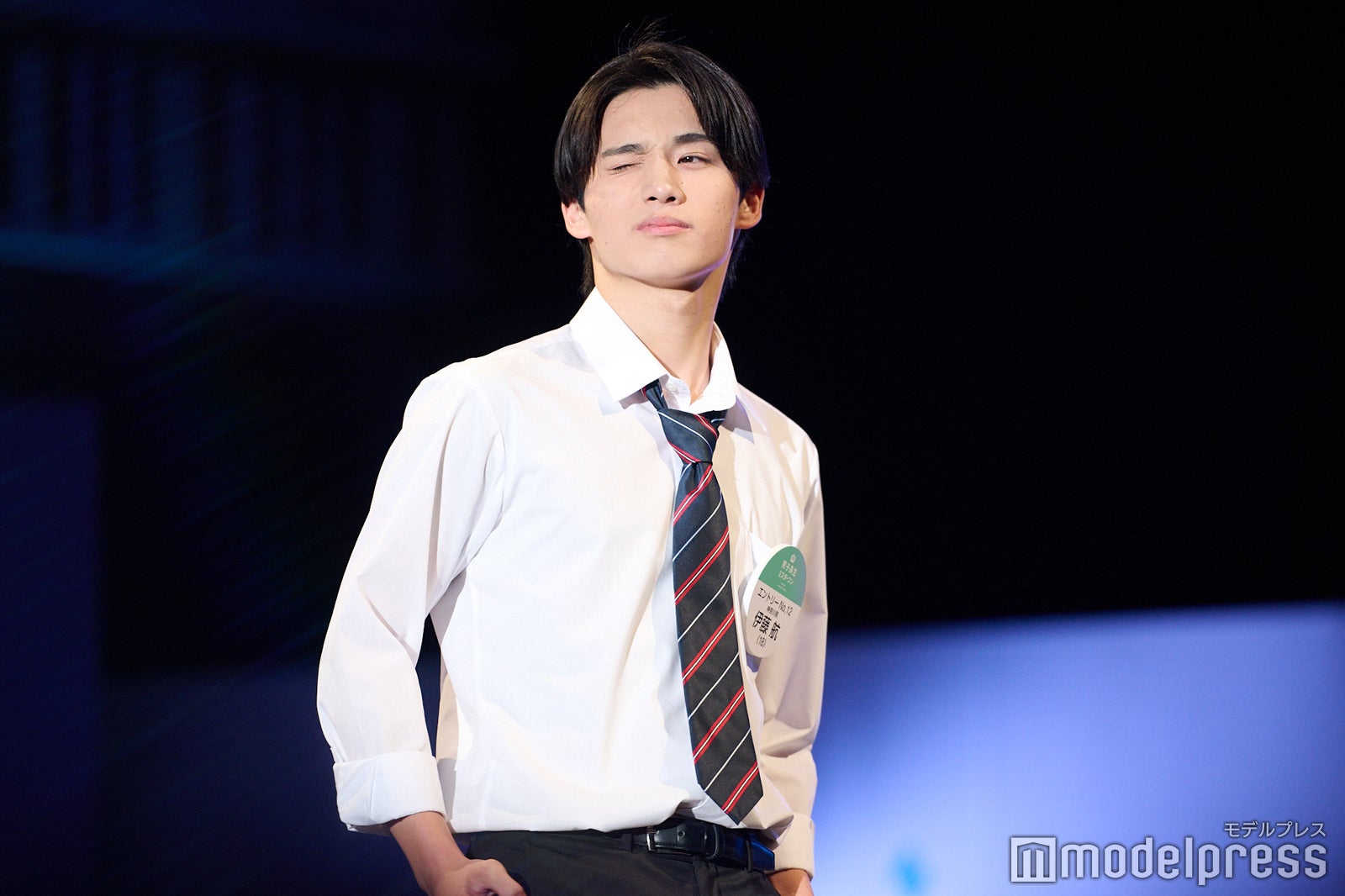 伊藤航くん「男子高生ミスターコン2023」ファイナル審査の様子（C）モデルプレス