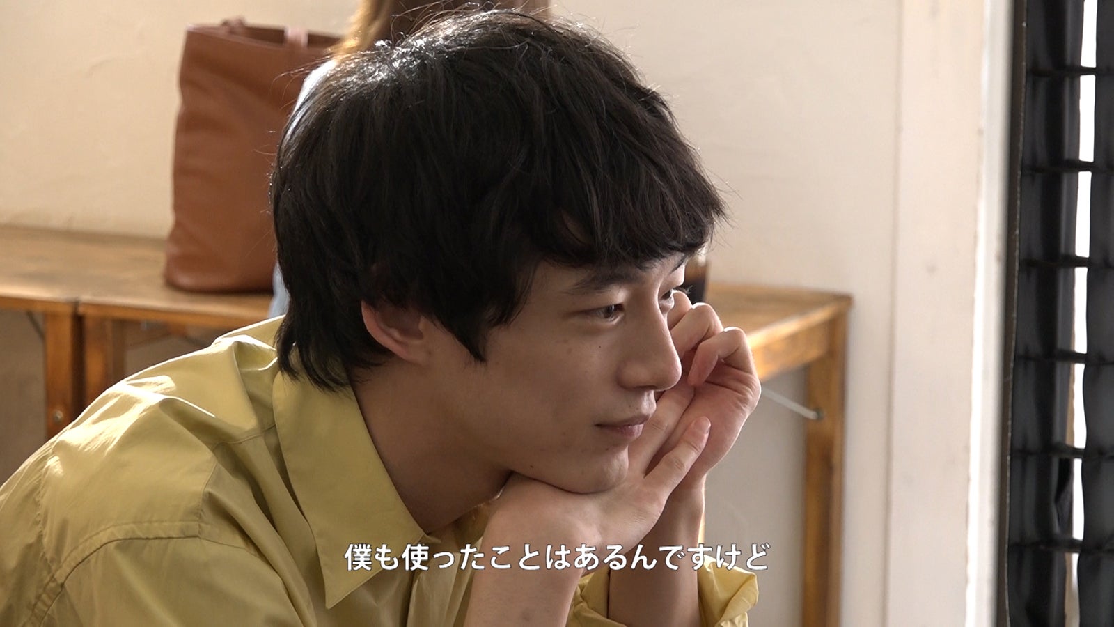 坂口健太郎／「じぶんにやさしく」篇メイキングより（提供写真）