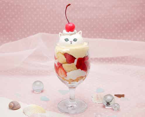 「mofusand cafe」東京&大阪で限定オープン、猫顔乗せパフェやパンケーキ
