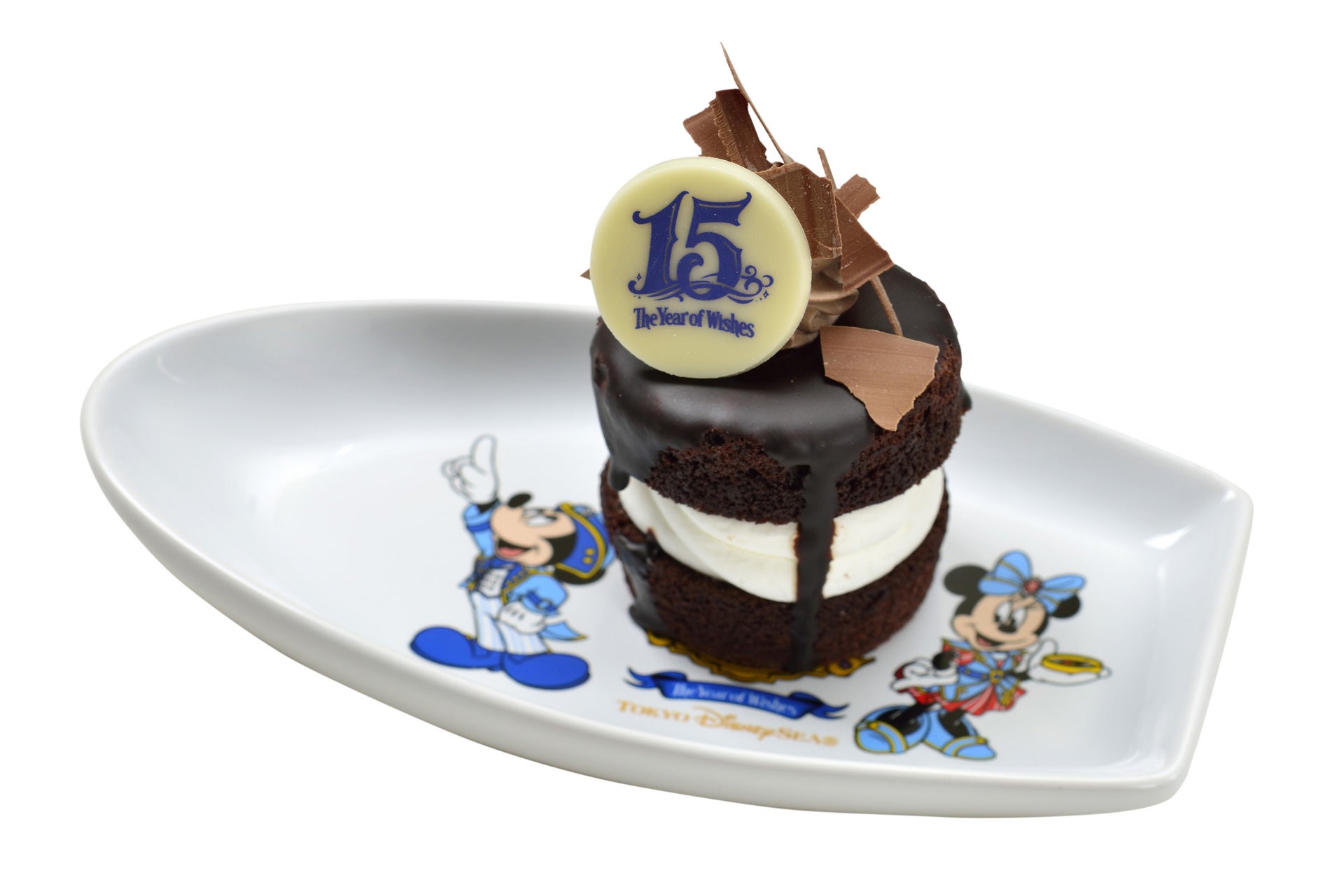 チョコレートケーキ、スーベニアプレート付き￥750（C）Disney