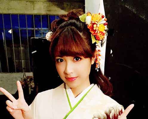 「Popteen」松本愛が成人式 大人の色気漂う振袖姿<写真&コメント到着>