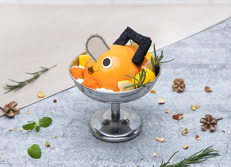 「チェンソーマンカフェ」東京・大阪・愛知にオープン “ポチタ”プリンやデンジのオムライス