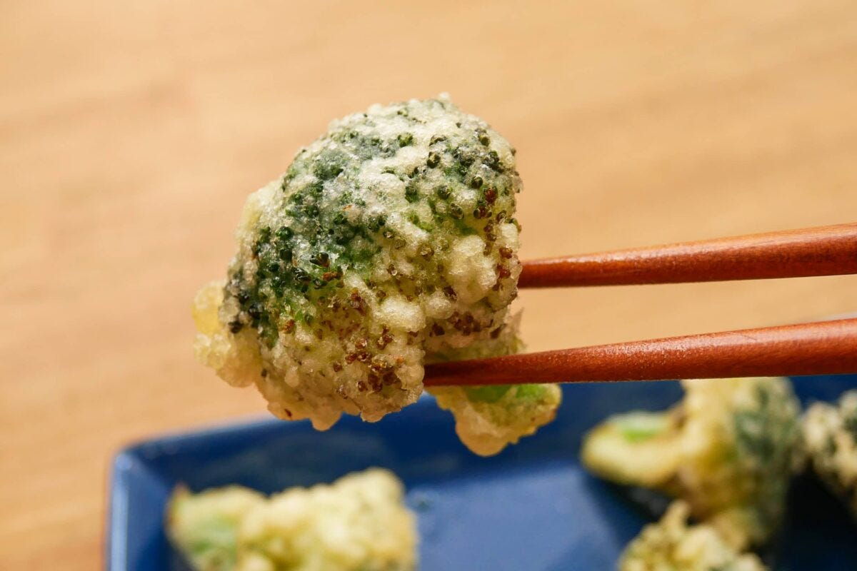 ブロッコリーの天ぷら