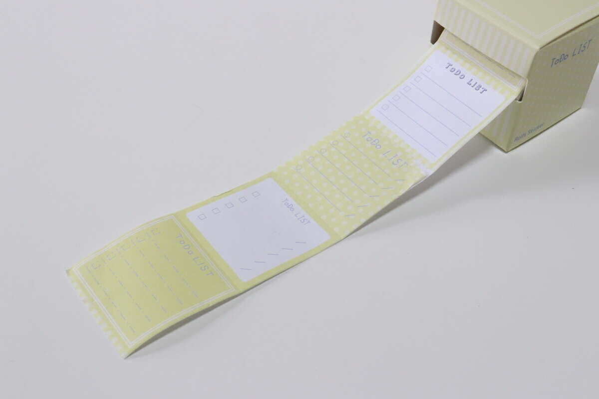 ダイソー 生活ふせん(やることリスト) ダイソーの生活ふせん(やることリスト)の見た目