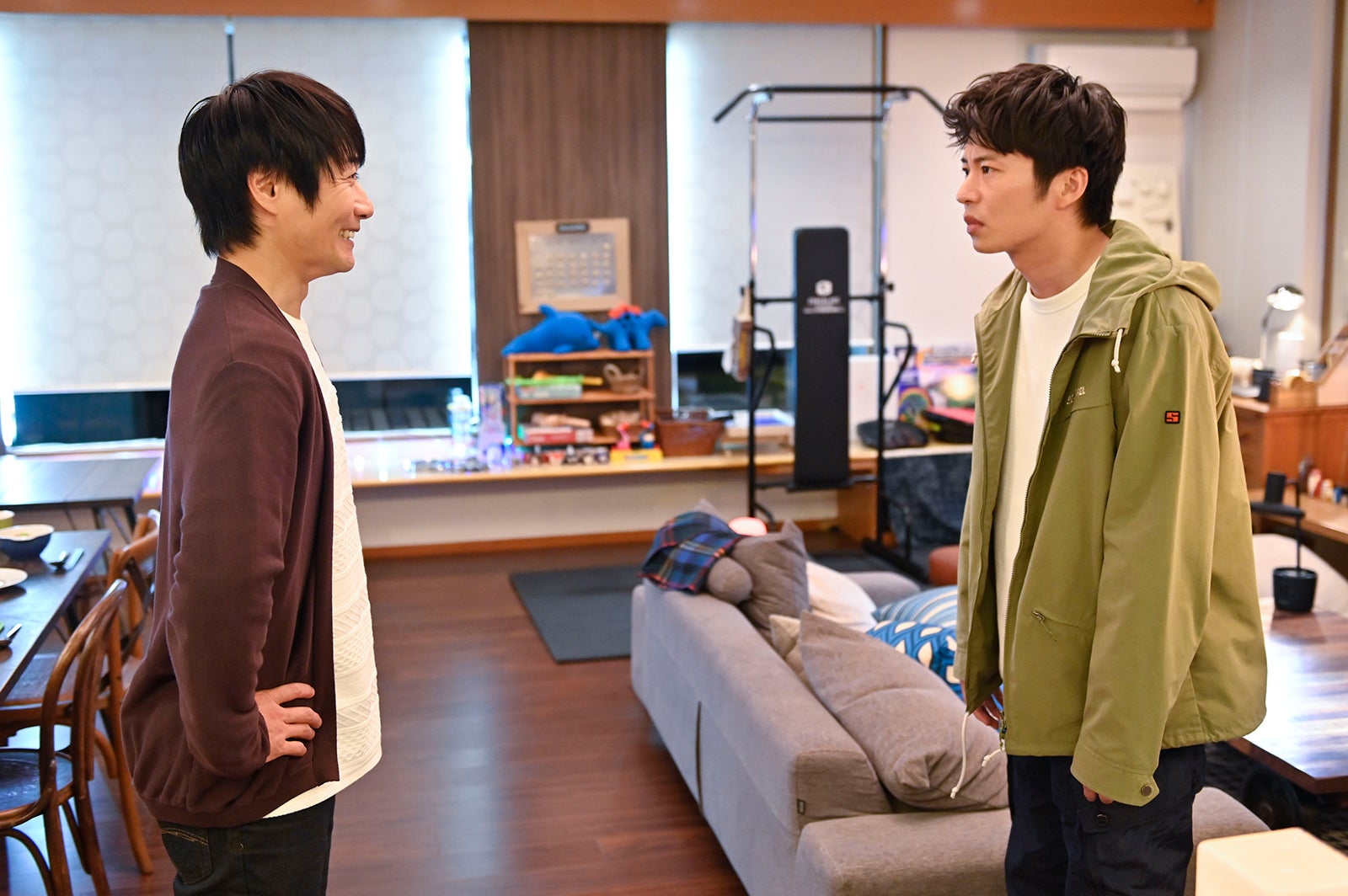 戸次重幸、田中圭／「おっさんずラブ-in the sky-」第6話より（C）テレビ朝日