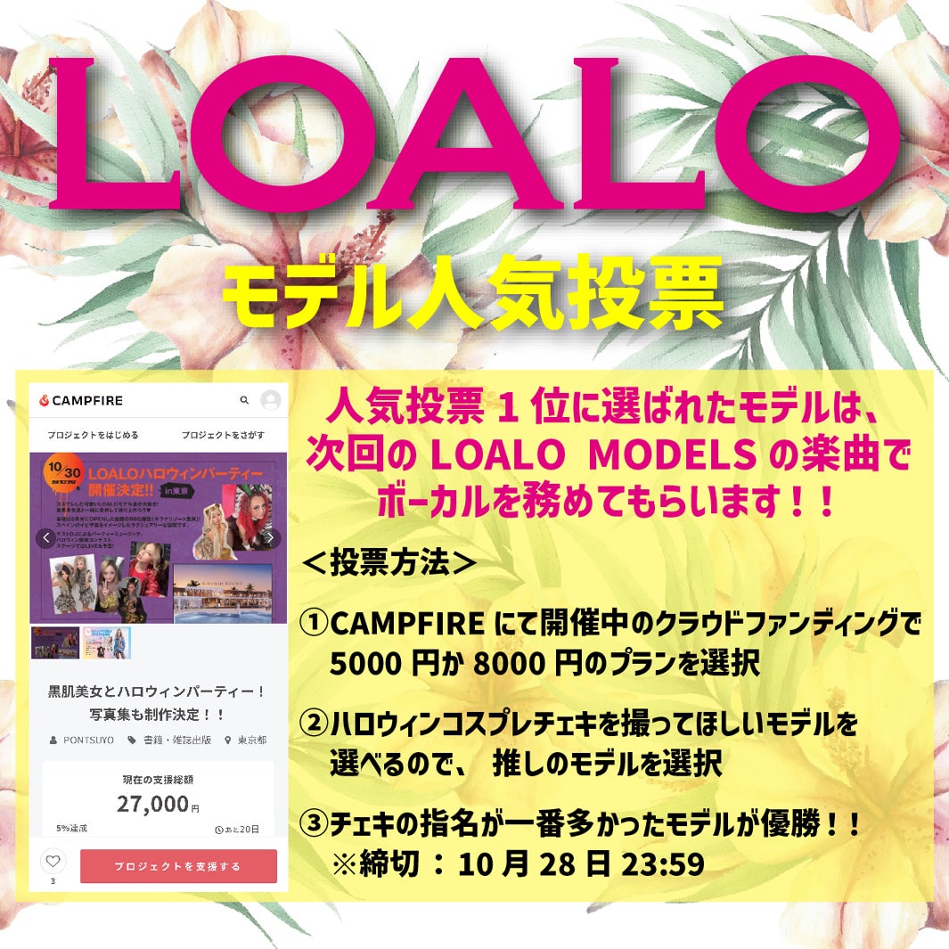 モデル人気投票 （提供画像）