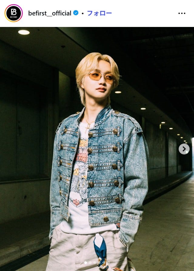 BE:FIRST公式Instagramより