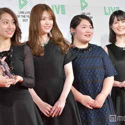 （左から）桜井玲香、松村沙友理、富田望生、生田絵梨花（C）モデルプレス