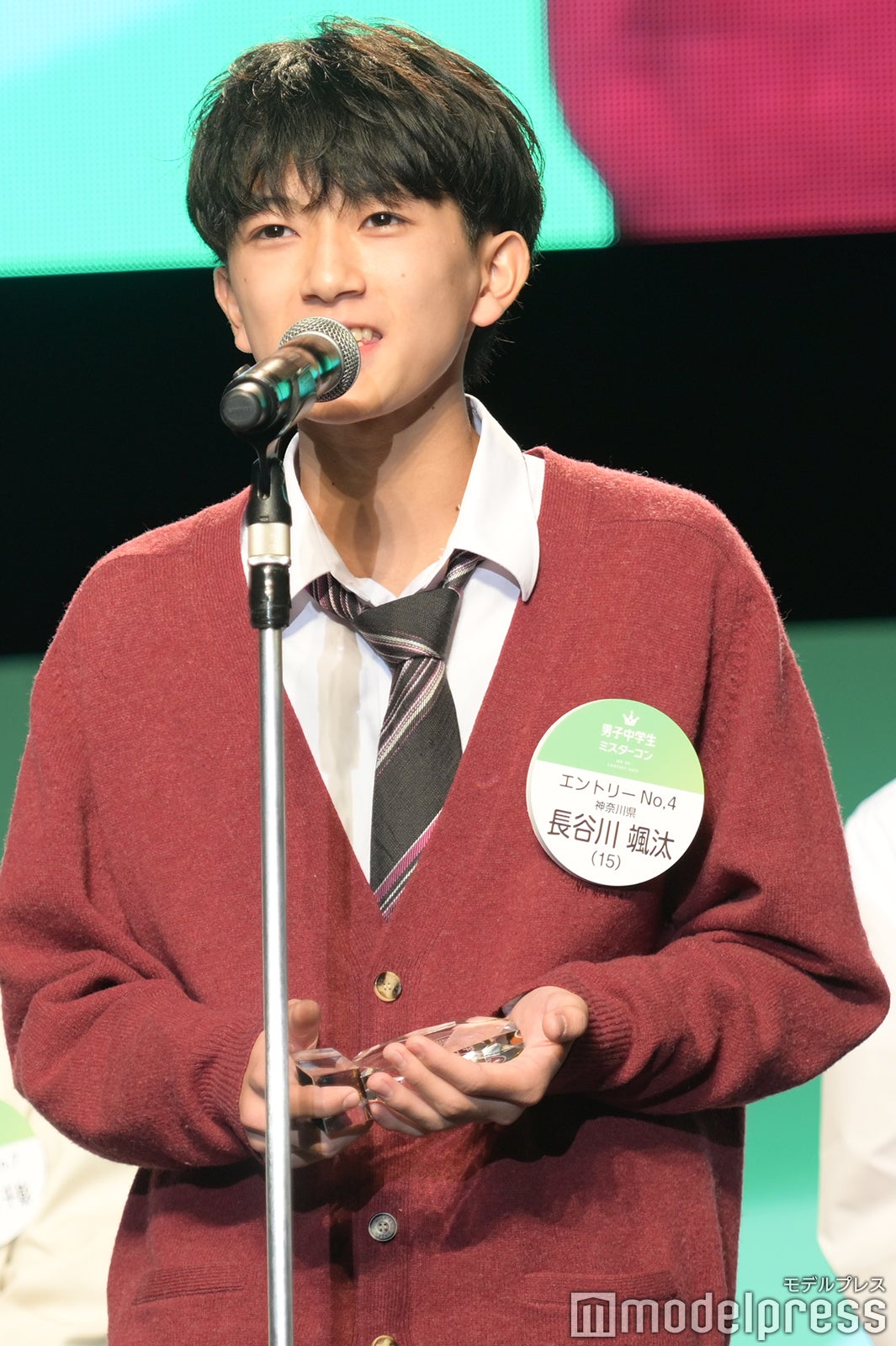「男子中学生ミスターコン2023」審査結果発表の様子（C）モデルプレス